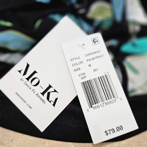 Mo-Ka Santa Fe Apparel Palm Print Skirt‎ and Top Set Made in USA Size Medium - Picture 15 of 15